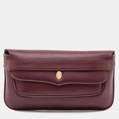 Pre-owned Cartier Clutch In Red