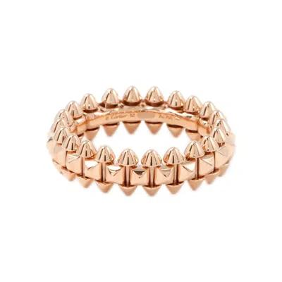 Pre-owned Cartier Crash Pink Band Ring ()