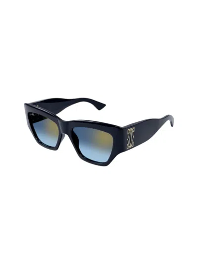 Cartier Ct 0435 Sunglasses In Blue