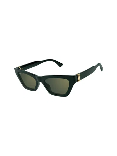 Cartier Ct 0437 Sunglasses In Green