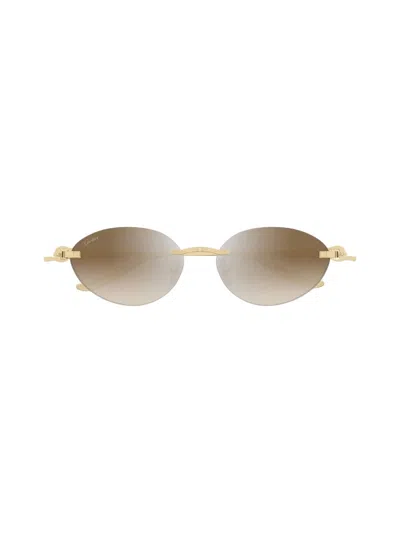 Cartier Ct 0504 - Gold Sunglasses