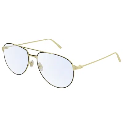 Cartier Ct0039o004 Black Gold Transparen