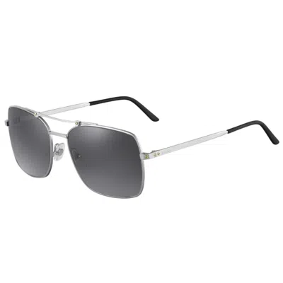 Cartier Ct0084s002 Silver Silver Silver