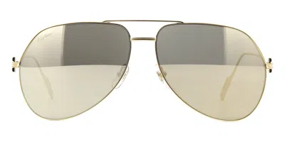 Cartier Ct0110s 007 Aviator Sunglasses In Gold