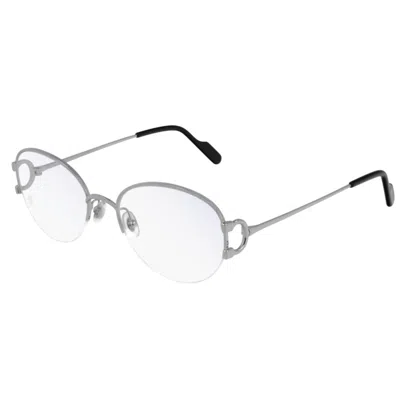Cartier Ct0154o001 Silver Silver Transpa