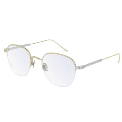 Cartier Ct0164o002 Gold Silver Transpare
