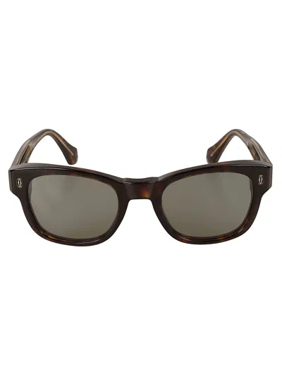 Cartier Ct0278s Sunglasses In Marrone