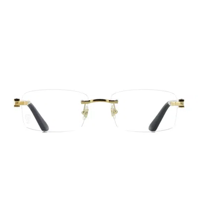 Cartier Ct0287o C De  001 Gold Black Glasses