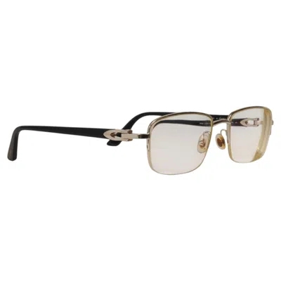 Pre-owned Cartier Ct02880 Eye Glasses Silver Navy Blue Rectangular Frames C Decor Buff
