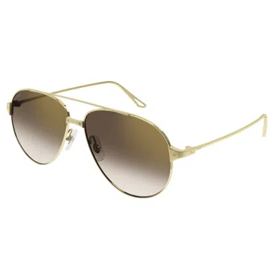Cartier Ct0298s002 Gold Gold Brown In Neutral