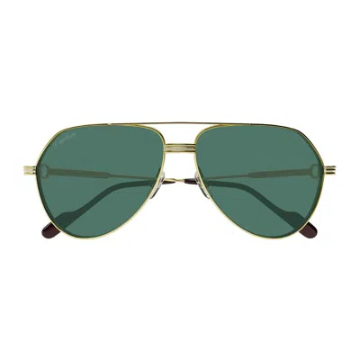 Cartier Ct0303s Première De Sunglasses In Gold