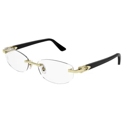Cartier Ct0318o-001 Gold-black-transparent