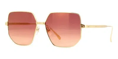 Pre-owned Cartier Ct0327s-003 Gold Sunglasses In Red