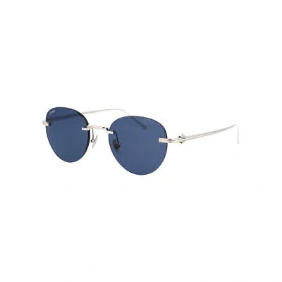 Pre-owned Cartier Ct0331s-001 Silver Sunglasses In Blue