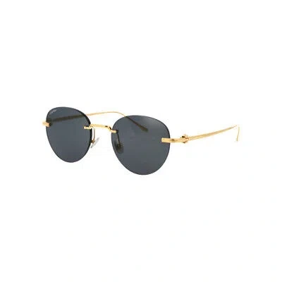 Pre-owned Cartier Ct0331s-002 Gold Sunglasses In Gray