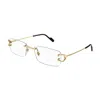 Cartier Ct0344o Eyeglasses In Gold