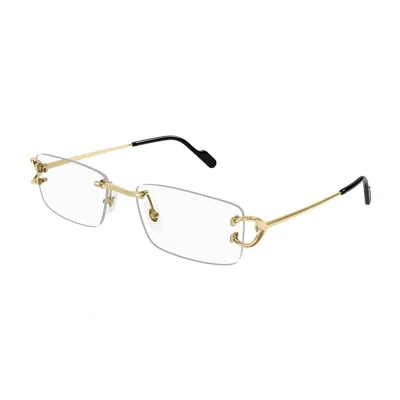 Cartier Ct0344o Eyeglasses In Gold
