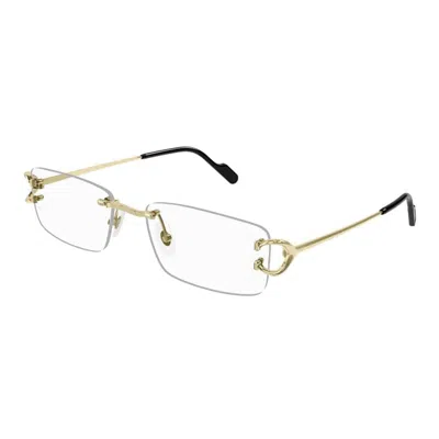 Cartier Ct0344o001 Gold Gold Transparent