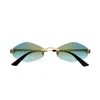 Cartier Ct0433s 003 Sunglasses In Oro