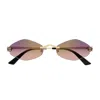 Cartier Ct0433s 004 Sunglasses In Oro