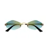 Cartier Ct0433s 003 Sunglasses In 003 Gold