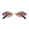 Shop Cartier Ct0433s Panthère De Sunglasses In 004 Gold