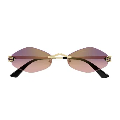 Cartier Ct0433s Panthère De Sunglasses In Multi