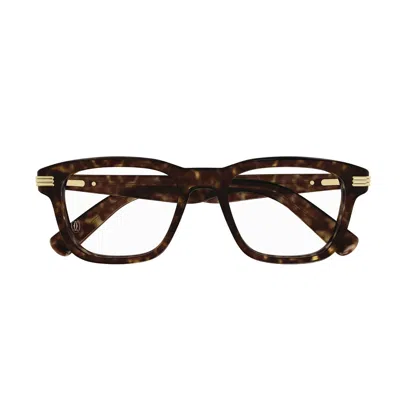 CARTIER CARTIER CT0444O PREMIÈRE DE CARTIER 003 HAVANA GLASSES