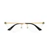 Cartier Womens  Ct0448o Cat-eye-frame Metal Optical Glasses