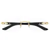 Cartier Rimless Rectangle-frame Glasses In Black