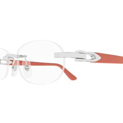 Cartier Ct0455oj002 Silver Pink Transpare