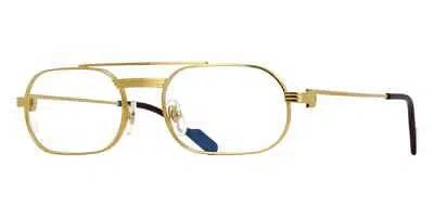 Pre-owned Cartier Ct0460s-004 Ruthenium Sunglasses In Yellow