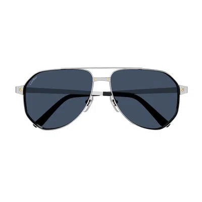CARTIER CT0461S SANTOS DE CARTIER 002 SUNGLASSES