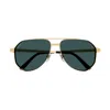 Cartier Ct0461s Santos De Sunglasses In Gold