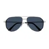 Cartier Ct0461s Santos De Sunglasses In Silver