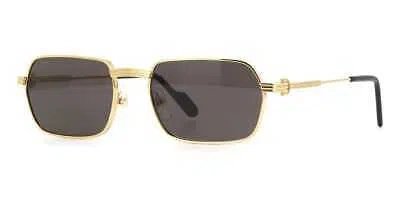 Pre-owned Cartier Ct0463s-002 Gold Gold Sunglasses In Green