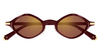 CARTIER CT0464S-008 - BURGUNDY SUNGLASSES