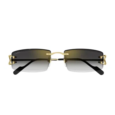 Cartier Ct0465s Décor C Classique Sunglasses In Gold