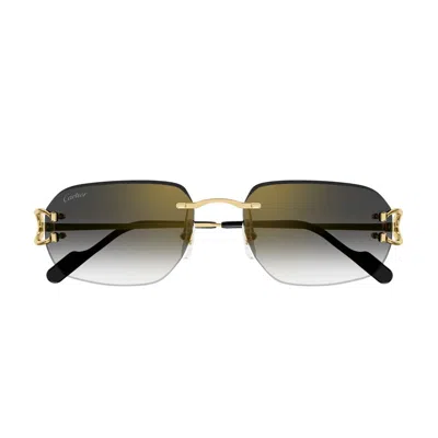 Cartier Ct0468s Décor C Classique Sunglasses In Gold