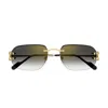 Cartier Ct0468s Décor C Classique Sunglasses In Gold