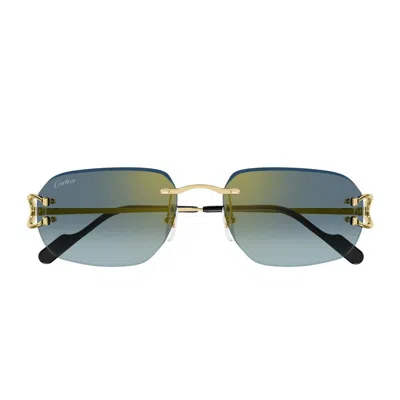 Cartier Ct0468s Signature C De Sunglasses In Green