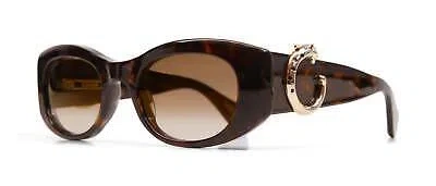 Pre-owned Cartier Ct0472s-002 Havana Havana Brown Sunglasses