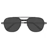 Cartier Ct0477s-002 Black-ruthenium-smoke In Gray