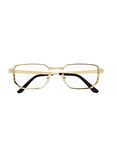 Cartier Ct0481o Eyewear In 001 Gold Gold Transparent
