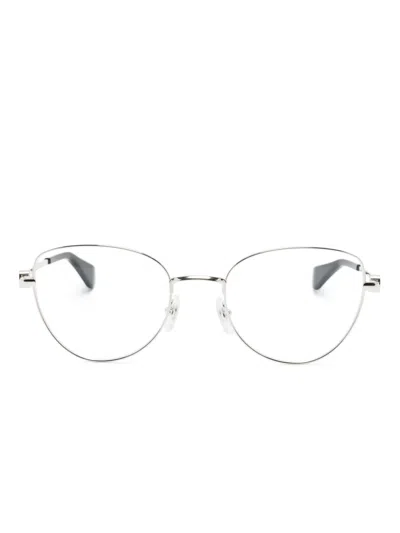 Cartier Ct0490o Butterfly Frame Glasses In Silver
