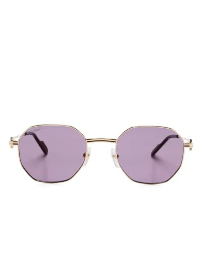 Cartier Ct0500s Sunglasses In Gold