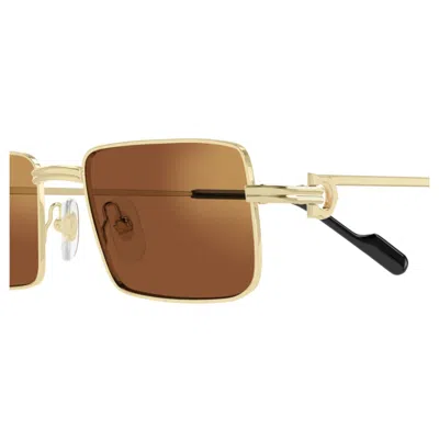 Cartier Ct0501s-002 Gold-gold-red