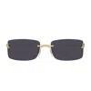 Cartier Ct0503s Panthère De  001 Gold Grey Sunglasses