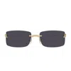 Cartier Ct0503s Panthère De  001 Gold Grey Sunglasses In Blue