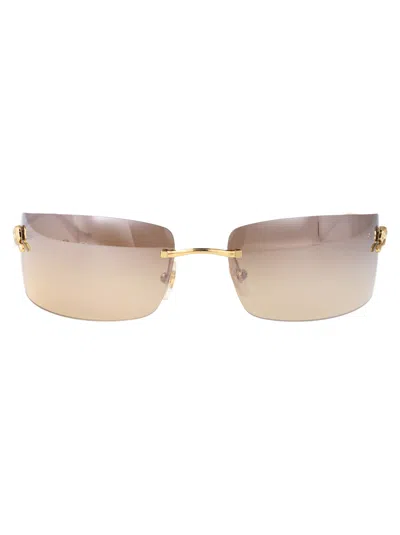 Cartier Ct0503s Sunglasses In Gold